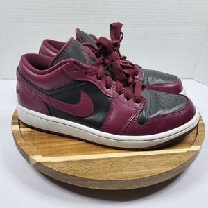 Nike Air Jordan 1 Low Dark Beetroot Black Maroon DC0774-006‎ Women's Size 8